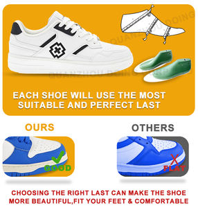 QUANZHOU DOING Vente en gros Fabricants de baskets personnalisées de style de marche blanches pour hommes et femmes Baskets Chaussures décontractées pour hommes - Product Image 4