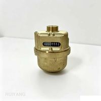 Meter Air Volumetrik Prabayar Kuningan Industri Akurat 15mm IP68 DN15 Bersertifikasi ISO4064 Tersedia OEM