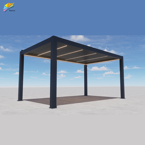 Pergolas Bioclimatiques Électriques <span class=keywords><strong>6x3</strong></span> m Bases pour Pergola en Lames d'Aluminium - Product Image 2