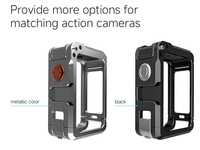 Jaula de Aluminio para Cámara Osmo Action 6, Fabricación CNC de Alta Calidad, Carcasa Protectora para Vlogging, Marco Protector, Cubierta Rígida Más Resistente