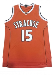 Unisex Basketball Wear Collegiate <b>Athletic</b> #15 Retro Embroidered Breathable Quick Dry Plus Size Basketball Jersey - Product Image 5