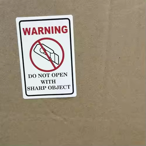 DO NOT USE Blades to Open Warning Labels <b>Sticker</b> for Shipping Handling Packing and Moving - Product Image 3