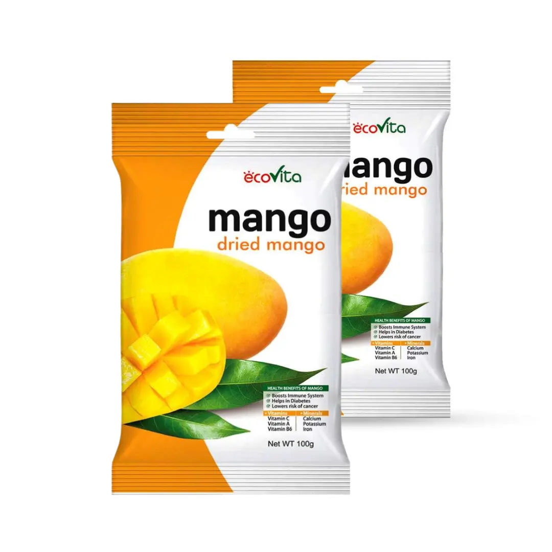 Oferta especial padrão internacional do vietnã ecovita mango seco macio com bolsa de 100g