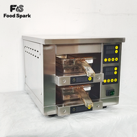 Mesa Caliente Comercial para Alimentos Calientes KFC, Hamburguesas y Pollo Frito, con Cajón y Vitrina Abierta