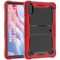 Honor Pad X8A X8B 11'' için Sağlam Tablet Kılıfı, Ayaklı, Çift Katmanlı Silikon, Tam Koruma, Darbeye Dayanıklı Hibrit Kılıf