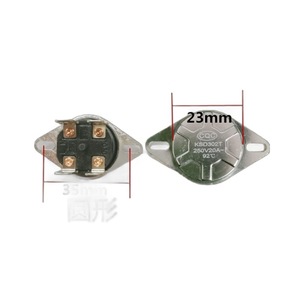 Interrupteur thermostatique Ksd302t 250v 20a 92c rond 23mm pour le contrôle de la température du chauffe-eau - Product Image 1