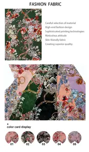 WI-A14 Popular Anti-Static Colorful Comfort To Wear Polyester Georgette Chiffon Fabric For Printslit Skirt