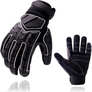 Guantes Reductores de Impacto con Dedos Antideslizantes de Material PU, Muñequera Elástica, Guantes de Seguridad - Product Image 1