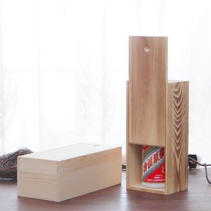 Boîte rectangulaire en bois massif avec couvercle coulissant pour le rangement de bijoux, montres et lunettes, taille et épaisseur personnalisables - Product Image 4