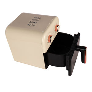 Vente chaude usine pas cher prix de gros moderne carré antiadhésif Air friteuse 6L capacité 1200W Double bouton mécanique en plastique - Product Image 3