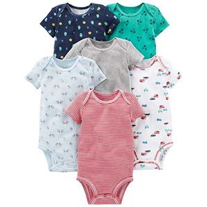 ชุดหมีแขนสั้นสำหรับเด็กทารกผ้าคอตตอน100% ถักลายทางโลโก้ได้ตามต้องการฤดูร้อน - Product Image 6