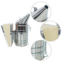 Neuer Witbee S-2(M) Bienenstockräucherer aus Edelstahl & Kunstleder mit Hitzeschutz 1 Jahr Garantie 28,5cm