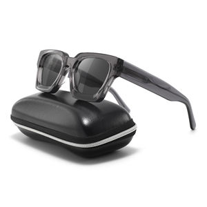 Gafas de sol cuadradas gruesas italianas con logotipo personalizado para hombre 2025, gafas de sol personalizadas de fábrica al por mayor - Product Image 1