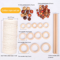 Gros mur décoratif Bricolage Fait À La Main 3mm doux cordon macramé coton corde macramé kit