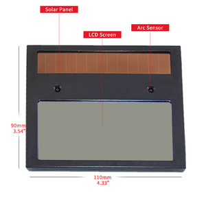 หมวกเชื่อมแบบปรับแสงอัตโนมัติพลังงานแสงอาทิตย์ สำหรับเครื่องเชื่อมและเครื่องตัดพลาสม่า พร้อมแผ่นป้องกันใบหน้า - Product Image 6