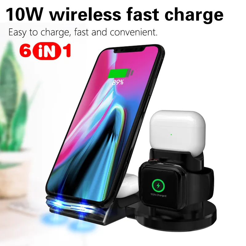 Table Dropship Custom 15w Portable shenzhen wireless charger Dock Stand Station Wireless Charger