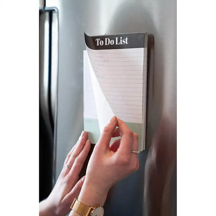 Aangepaste Magnetische Koelkast Notitieblokken Post Notitie Memo Pad Voor To-Do List Memo 'S