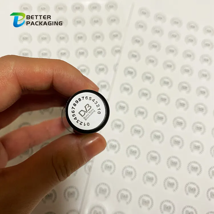 Waterproof Eco Friendly High Quality Cosmetic Lip Gloss Labels Round Custom Sticker Private Food Label Maker Printing Sheet