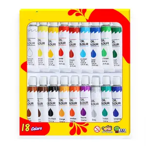 도매 공장 예술 공급 24 색 오일 페인트 아트 드로잉 고품질 저렴한 오일 페인트 세트