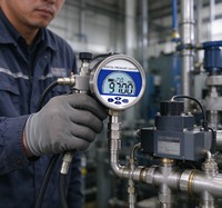 Manomètre numérique d'atmosphère en acier inoxydable, haute précision, manomètre numérique de vide