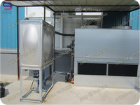 Tour de refroidissement carrée à contre-courant en circuit fermé pour stations hydrauliques avec vidéo d'inspection sortante Garantie 1 an
