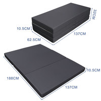 Matelas triple pliant en mousse à mémoire de forme haute densité personnalisé Portable pour canapé pliable de chambre d'amis pour un sommeil confortable