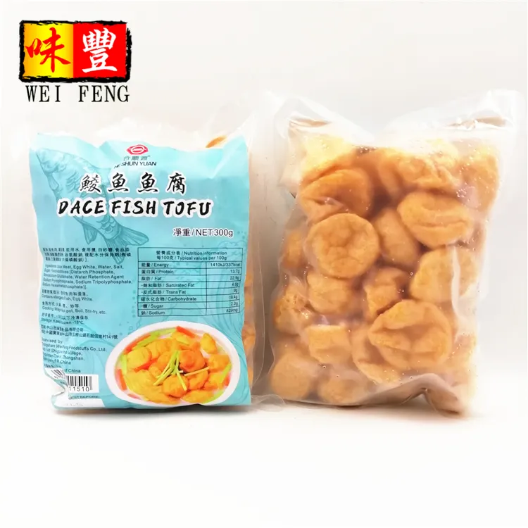 شهادة HACCP طعام صيني مسبق الصنع من التوفو أسماك دايس المجمدة