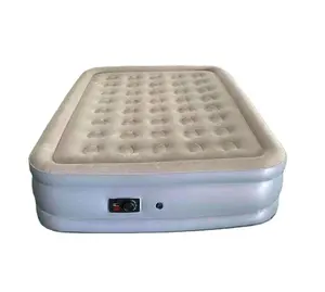 高品质大号空气床垫与泵内置充气提高空气床与植绒顶部