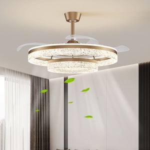 Nordic Fan <b>Light</b> Living Room <b>Dining</b> Room Hanging Fan <b>Light</b> Home Advanced Hanging Fan <b>Light</b> Mute Eye Fan <b>Light</b> - Product Image 1