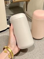 Bouteille isotherme de 400 ml en forme de capsule, double paroi en acier inoxydable, tasse de voyage pour café et thé avec couvercle et filtre