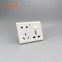 Interruptor de Pared Multifunción de Nepal, Bangladesh y Pakistán, Enchufe Doméstico de 45A/20A, 220V/250V, Unipolar, 3 Vías, 4 Vías, Compatible con NFC, USB-C