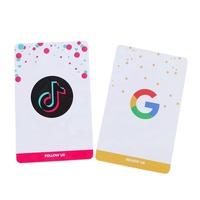 Carte RFID d'entreprise personnalisable avec code QR programmable, puce 213, carte NFC pour avis Google
