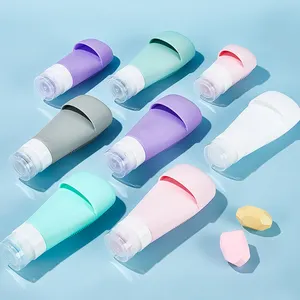 2024 Nieuwe Items Tsa Goedkeuring Herbruikbare Shampoo Fles Set Lekvrij Navulbare Toilettas Siliconen Reisfles Kit