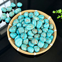Pierres de turquoise polies en vrac pour la fabrication de bijoux et la lithothérapie