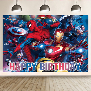 Fondo Decorativo con Diseño de Superhéroes de Avengers, Impresión de Fondo, Pancarta, Decoración para Fiestas de Cumpleaños - Product Image 4