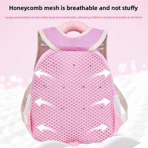Sac à dos pour enfants unisexe, design mignon de <span class=keywords><strong>panda</strong></span> de dessin animé, grande capacité, fermeture à glissière, doublure en polyester, imperméable, sac d'école - Product Image 5