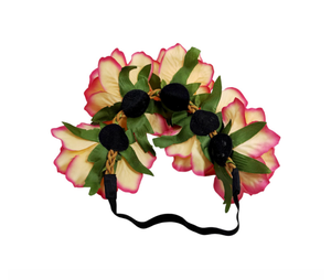 Diadema Boho con Corona de Flores Artificiales, Guirnalda para el Cabello para Novias, Vacaciones en la Playa, Disfraz para Halloween, Carnaval y Fiestas - Product Image 6