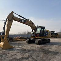 Excavatrice d'occasion CAT320D, marque japonaise Cat 320D, pelle sur chenilles, poids opérationnel de 20 tonnes, capacité de la benne de 1 m³