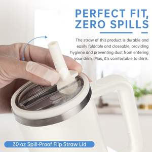 Tapa de Repuesto de 30 oz para Vaso Stanley Quencher con Asa, Tapa Antiderrames, Accesorios a Prueba de Fugas, Tapa Resistente a Salpicaduras - Product Image 2