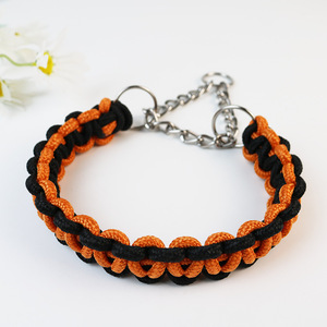Grosir tali nilon tenun tenun dikepang Martingale Paracord kerah anjing peliharaan untuk anjing - Product Image 4