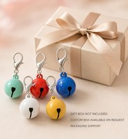 Fabriek Kat Hond Beer Halsband Bellen Sleutelhanger Charms Huisdier Klein Festival Feest DIY Knutselwerk Decoratie Sleutelhangers Hangertjes Accessoires
