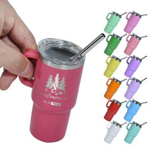 Taza Termo Portátil Personalizada de 3Oz/4Oz con Asa, de Acero Inoxidable 304, con Pajita, Vaso Térmico de Pequeña Capacidad con Asa - Product Image 3