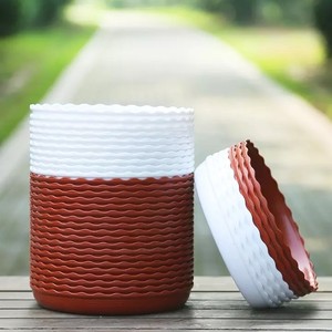 Bandejas Redondas de Plástico para Macetas, Material Reciclado, Base Portátil para Escritorio, Uso en Suelo o Colgado - Product Image 2