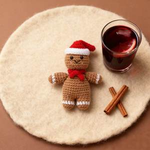 Poupée au crochet créative en forme <span class=keywords><strong>de</strong></span> Noël Brown <span class=keywords><strong>Jack</strong></span> of All Trade avec carte <span class=keywords><strong>de</strong></span> lettre chaude encourageant le soutien pour la poupée en peluche à tricoter - Product Image 4