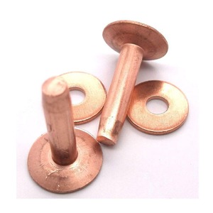 Remaches y rebabas de latón y cobre de cabeza plana - Product Image 1