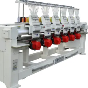 Yonthin Hoge Kwaliteit 9/12/15 Kleur Tajima 6 Hoofd Borduurmachine Geautomatiseerde Prijs