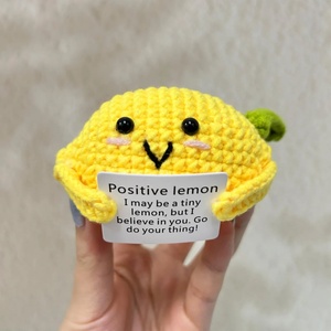 Pendentifs en forme de citron en crochet faits à la main de haute qualité, énergie positive, émoticône, objets décoratifs pour la maison, vente en gros de Noël - Product Image 6
