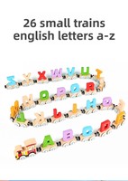 Train magnétique numérique éducatif pour enfants (4-6 ans) – Jouet de construction à assembler avec lettres, à tirer, en boîte colorée