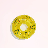 Nouveau Design Maison De Poupée Miniatures 1:12 Canard Anneau De Natation Gonflable En Plastique Mini Anneau De Natation Miniature Jouets Casa De Bonecas