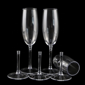 Flûtes à <span class=keywords><strong>champagne</strong></span> en plastique détachables sans BPA, recyclables, incassables, transparentes en Tritan - Product Image 4